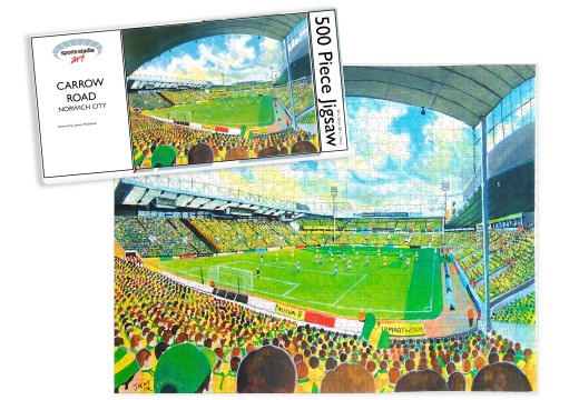 Carrow Road Stadium Fine Art Jigsaw Puzzle - Norwich City FC